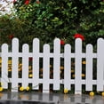 thumbnail image 4 of Valla de plástico, valla de jardinería, valla marrón blanca, valla de PVC para patio, proyecto de valla de parque, valla verde comunitaria, 4 of 6