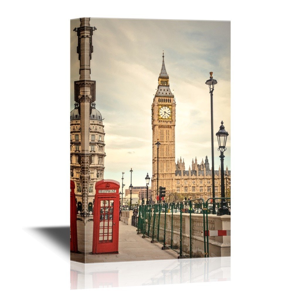 Wall26 Watercolor Style Canvas Wall Art London Landmarks Gallery