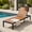 Black+Natural, variant on Atumcto 78.7" Outdoor Chaise Lounge Chair, Acacia Wood Armrests, 6-Position Adjustable Backrest, Steel Frame, Black/Brown