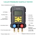 thumbnail image 4 of Medidor de presión Refrigeración Medidor de presión de vacío digital Medidor HVAC yeacher probador múltiple, 4 of 8