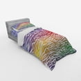 thumbnail image 3 of Ambesonne Geometric Bedding Set 4 Pcs, Abstract Zebra Skin, Queen, Purple Red Yellow, 3 of 3