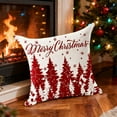 thumbnail image 4 of Wooowa Christmas Themed Pillow Covers (Assorted Patterns), 17.7x17.7Inch Festive Decor for Sofas, Bedrooms & Holiday Gatherings (Pillow Insert Not Included), 4 of 6
