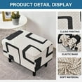 thumbnail image 4 of XUELC Stretch Ottoman Cover - Universal Fit Rectangle Footrest Cover with Non-Slip Elastic Bottom, Furniture Protector for Living Room, 4 of 7