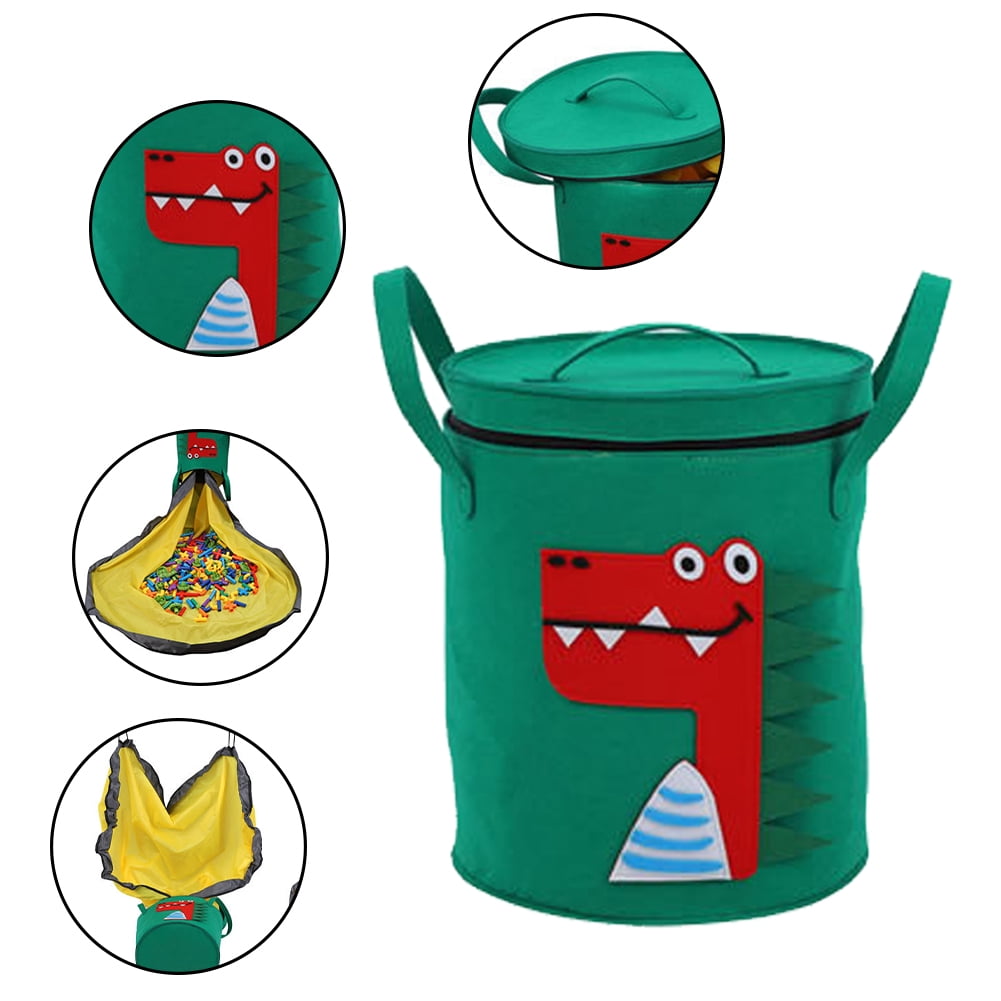 KYAIGUO Kids Toy Storage Organizer & Play Mat Lego Storage with Lid Capacity Is 45l Boys & Girls - Playroom Toy Box