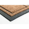 thumbnail image 3 of HomeRoots 572195 Modern 18 x 30 in. Beige & Black Rubber & Coir Outdoor Door Mat, 3 of 5