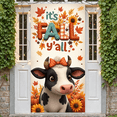 thumbnail image 4 of Colorful Design Fall Banner Cute Autumn Cow Thanksgiving Pumpkin for Seasonal Decor Home Decoration Festive Celebration, 4 of 9