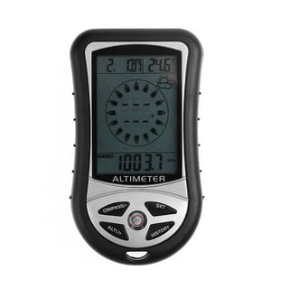 SANWOOD Altimeter,8 in 1 Outdoor Fishing Handheld Compass Altitude Gauge  Thermometer Barometer