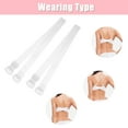 thumbnail image 5 of Unique Bargains 3 Pair Non-Slip Adjustable Invisible Clear Bra Shoulder Strap with Plastic Hook Transparent 10mm, 5 of 6