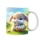 thumbnail image 2 of Fiudx Ofertas del día Taza de cerámica con forma de conejito de Pascua, taza para café, té y agua, nuevo estilo, 350 ml, 2 of 4