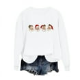 thumbnail image 3 of Women's Crewneck Shirts Christmas Sweatshirts Top Fashion Cute Santa Claus Printed Pullover Winter Long Sleeve Sweaters Loose Plus Size Blouses Tops, 3 of 6