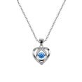 thumbnail image 3 of Xihbxyly Conjunto de Collar de Corazón, Conjunto de Joyas Bañadas En Plata, Colgante de Circonita Brillante, Elegante Regalo para Mujer, Regalo de Aniversario de Cumpleaños, Símbolo de Amor Infinito,, 3 of 5