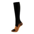 thumbnail image 2 of BYHONG Chaussettes pour Femmes Bas de Compression en Fibre de Cuivre Nylon Chaussettes de Compression Mollet Hommes Chaussettes de Sport Extérieur Chaussettes Multicolores Chaussettes de Course Femmes Noir TTG, 2 of 7