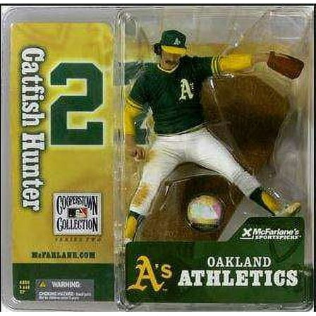 McFarlane MLB Cooperstown Collection Series 2 Jim Catfish Hunter Action Figure (Green Jersey)