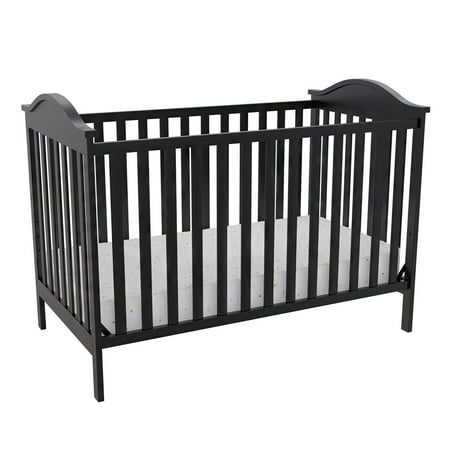 Baby Relax Adele 3-in-1 Convertible Crib, Black