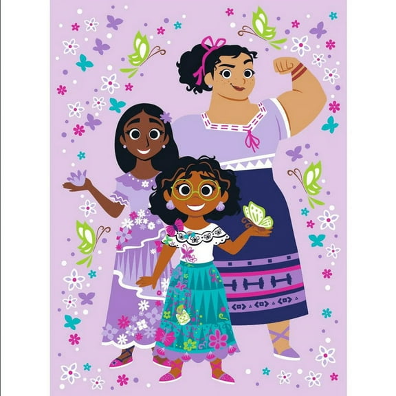 Encanto Power Trio Twin Size Super Soft Raschel Blanket 60" x 80" by Disney