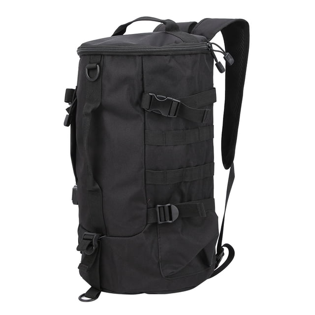 Portador de aparejos de pesca, mochila cilíndrica para aparejos de pesca, mochila para aparejos de pesca, bolsa para señuelos de pesca impulsada por el rendimiento