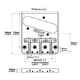 thumbnail image 5 of NEW Wilkinson Chrome WTB Ashtray Bridge for Tele guitars, with Brass Saddles, 5 of 12