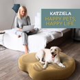 thumbnail image 5 of Katziela Purrfect Fluff Paw-Shaped Pet Bed - 25" x 25"x 6" Washable Dog & Cat Bed - Grey, 5 of 5