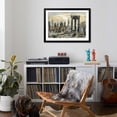 thumbnail image 4 of Art.com Brooklyn Bridge Gray and Gold Art Print by Silvia Vassileva, Black Frame Wall Art, 44" x 32", 4 of 5
