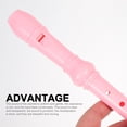 thumbnail image 3 of ORDDIART 1Set Pink ABS Clarinet Instrument with 8 Holes for Beginner Music Practice, 3 of 8