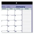 thumbnail image 4 of Monthly Desk Pad Calendar, 17.75 x 10.88, White/Blue/Green Sheets, Black Binding, Clear Corners, 12-Month (Jan to Dec): 2024 | Bundle of 5 Each, 4 of 4