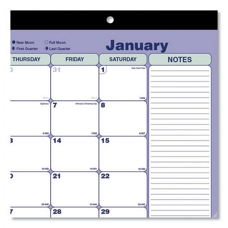 Monthly Desk Pad Calendar, 17.75 x 10.88, White/Blue/Green Sheets, Black Binding, Clear Corners, 12-Month (Jan to Dec): 2024 Monthly Desk Pad Calendar, 17.75 x 10.88, White/Blue/Green Sheets, Black Binding, Clear Corners, 12-Month (Jan to Dec): 2024