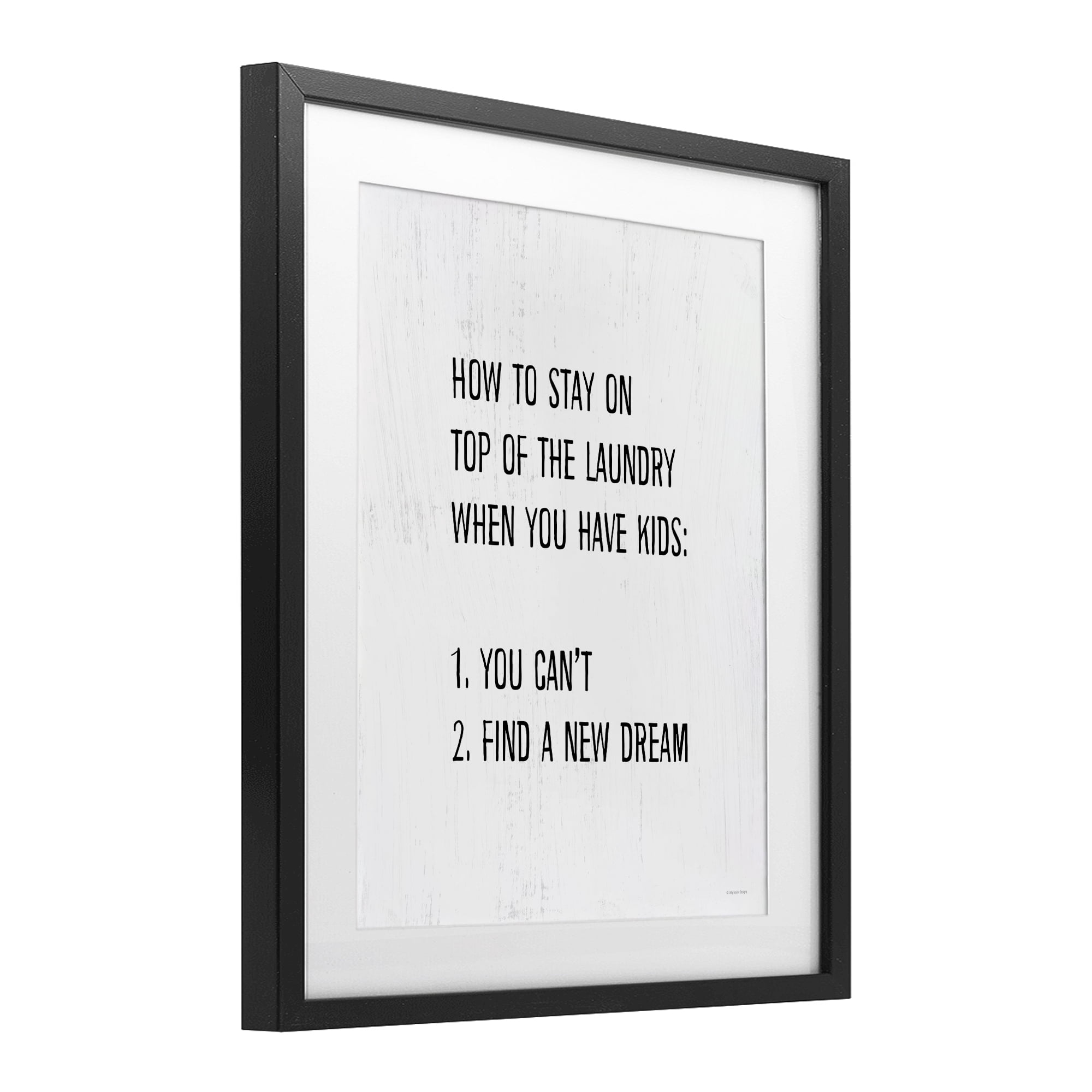 Stupell Industries Parent's Laundry Humor Black Framed Print Under Glass, design by Lady Louise Designs