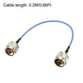 thumbnail image 4 of Uxcell N Male to N Male Ultra Low Loss RG405 Coax Cable 50 ohm 0.2M/0.66Ft 2pack, 4 of 4