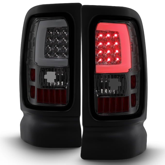 Fit 1994-2001 Dodge Ram 1500 2500 3500 Smoked LED Tube Tail Lights Replacement - Walmart.com Led Lights For 2001 Dodge Ram 1500