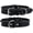Black, variant on DowgClub Leather Dog Collar with Double D Rings - Handmade Full Grain Leather for Extra Large Dogs, Brown