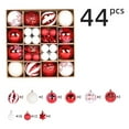 thumbnail image 2 of Christmas Ornament Set, 44-Pack Combination of Decorative Hanging Balls for a Full and Lush Tree, 2 of 6