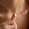 thumbnail image 6 of Turandoss 14K Gold Plated Cross Necklace for Women Jewelry GiftsDainty 14K Gold Plated Plated Cross Necklace Personalized Small Pendant Necklaces for Women Trendy Faith Jewelry Christian Gift, 6 of 8