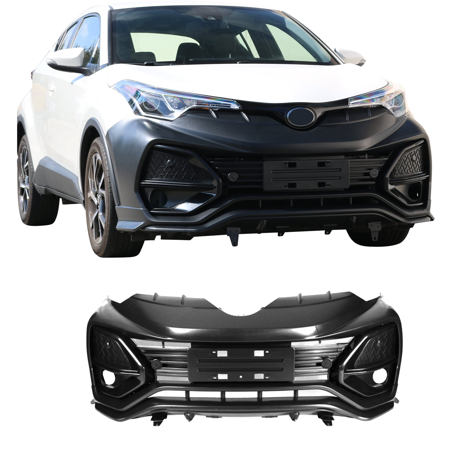 Compatible With 1819 Toyota CHR H Style Front Bumper Cover Conversion