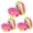 pink 3 pair, variant on KAMZSZMF (3 Pair) 60923 Respirator Cartridge Filters, Helps Protect Against Organic Vapors, Acid Gases, Dust, Chemical and Particulates