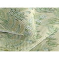 thumbnail image 3 of Ambesonne Greenery Quilted Bedspread Set 3 Pcs, Lotus and Fern Leaves Art, Queen, Peacock Green Fern Green, 3 of 4