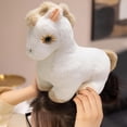 thumbnail image 2 of Twfbrm Horse Stuffed Animal Toys, 9" Fluffy Horse Plush Doll with Comfy Fabric and Stuffing, Soft and Cute Chinese Zodiac Horse Plushies Small Pony Toys Bedtime Companions for Couch Sofa Bed(White), 2 of 7