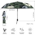 thumbnail image 3 of FORMRS Travel Umbrella Folding Auto Open Close Windproof Rain UV Protection, Dark Floral, 3 of 8