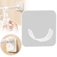 thumbnail image 7 of 2 Pcs Shower Curtain Rod Holder with Strong Adhesive,No Drilling,Adhesive Shower Rod Retainer Shower Curtain Rod Holder For Wall, Waterproof,Transparent,Heat-Resistant(Rod not Included), 7 of 7