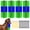 Green, variant on Livestock Scratching Brush, Set of 4 Brushes with Screws, 20.1x 7.9 in, Designed for Back Itch Relief, Cleaning, Grooming, and Scratching Post Use for Horses, Pigs, and Cattle
