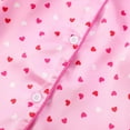 thumbnail image 6 of Silk Pajamas for Girls Valentines Day Pjs Long Sleeve Heart Print Button Down Sleep Shirt Kids Pajamas Girls 6-7 Years, 6 of 7