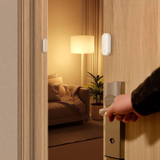 El sensor de puerta inteligente ZigBee funciona con el detector de puerta inalámbrico Alexa Google Home
