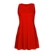 thumbnail image 4 of Vestido de Verano de Manga Corta para las Mujeres Mini Cuello Redondo Sólido, Moda Casual Poliéster de Fiesta, 4 of 7