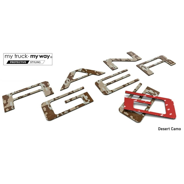 my car my way Tailgate Letters Compatible with Ford Ranger 2019-2021 | 3M Adhesive & 3D Domed | Precision Fit | Water Resistant