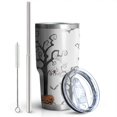 thumbnail image 2 of 30oz Halloween Night Scene Pattern Tumblers Stainless Steel Tumbler with Lid and Straw,Vacuum Insulated Double Wall Travel Tumbler Cups Mug with Cleaning Brush for Coffee,Tea, 2 of 7