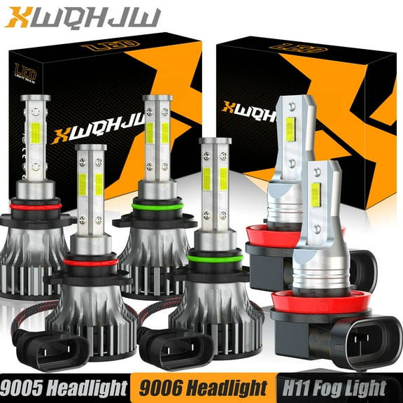 6x For Toyota RAV4 2013 2014 2015 Combo 9005 9006 LED Headlight Kit Bulbs High Low Beam H11 Fog Light