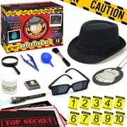 Kids Spy Kit Detective Gear Fingerprint Science Toys Set for 6 7 8 9 10 11 12 Year Old Boys Girls