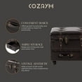 thumbnail image 4 of COZAYH Vintage Storage Bench, Upholstered Wooden Ottoman Chest Box, Black Brown, 4 of 8