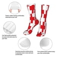 thumbnail image 3 of Uemuo Red Cross 1 for 16in Socks, Cotton Socks Sports Socks Knee High Socks Comfortable Socks For Men, Women, 3 of 7
