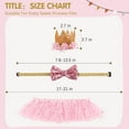 thumbnail image 5 of Dog Tutu Skirt Dog Cat Birthday Party Supplies,Cat Dogs Wedding Dresses with Bowtie and Dog Party Hats Princess Crown Hat Set,Sweet Gift for Small to Medium Dogs Cat, 5 of 6