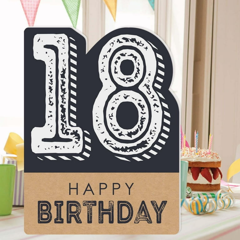 Big Dot of Happiness 18th Milestone Birthday - Giant Adult Birthday Greeting Card - Jumborific Card - Walmart.com big-dot-of-happiness-18th-milestone-birthday-giant-adult-birthday-greeting-card-jumborific-card-walmart-com